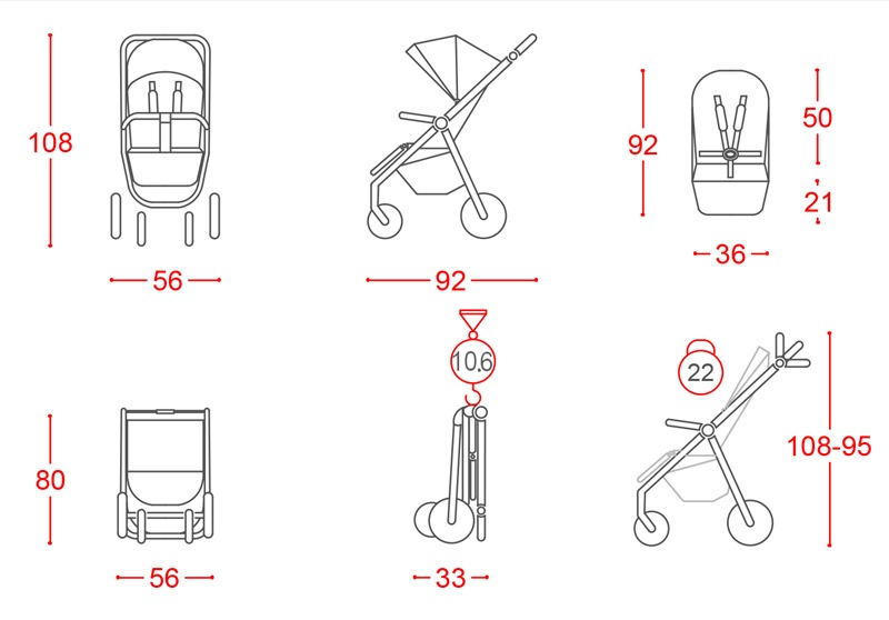 carrello bravo plus 2023 crl-5515 wózek spacerowy