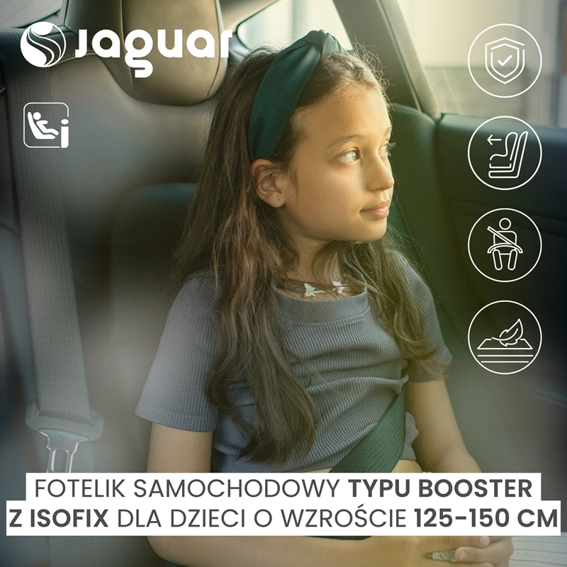 Caretero Jaguar i-Size - widok fotelika booster