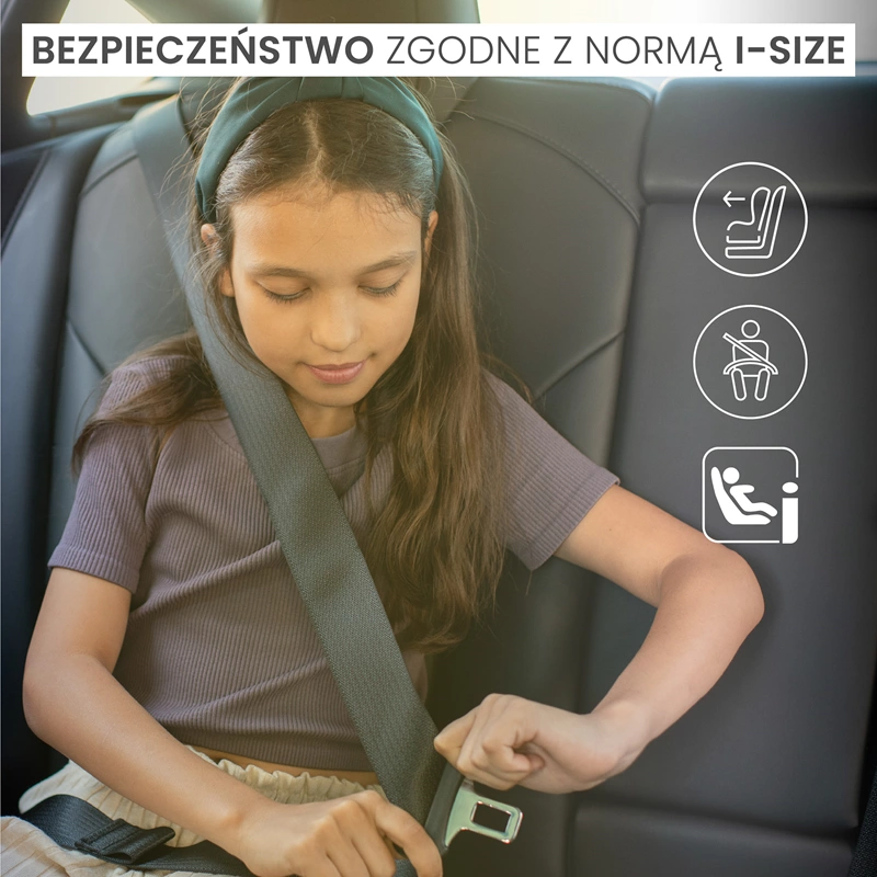 Caretero Jaguar i-Size - widok fotelika z boku