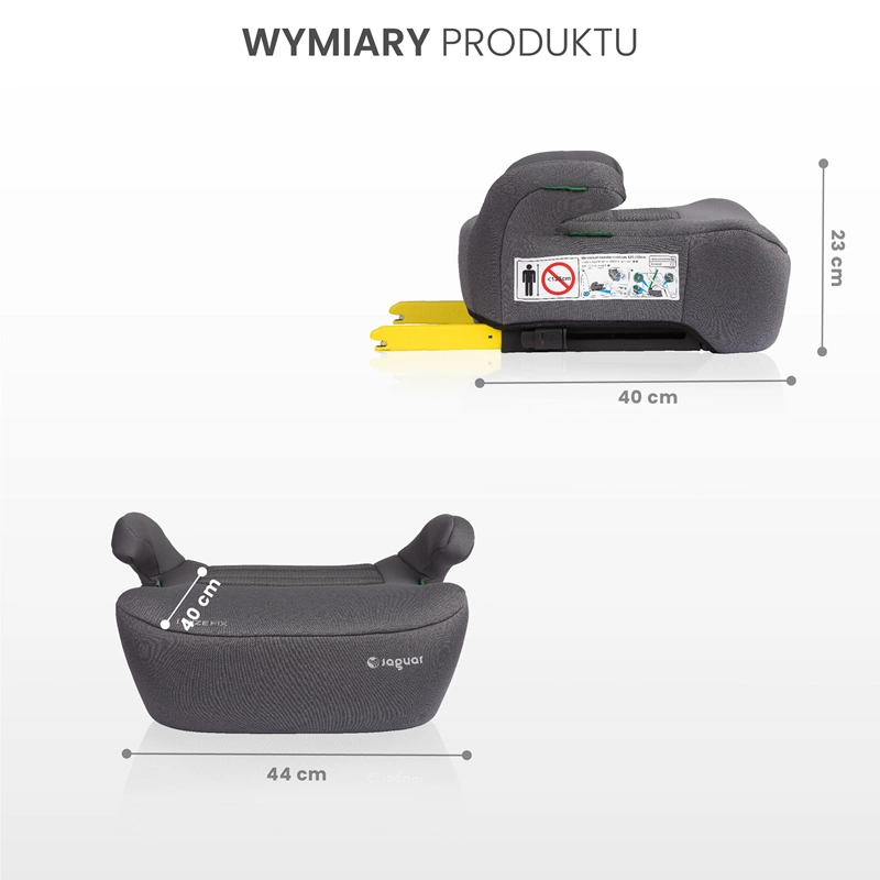 Caretero Jaguar i-Size - zdjęcie fotelika z wymiarami