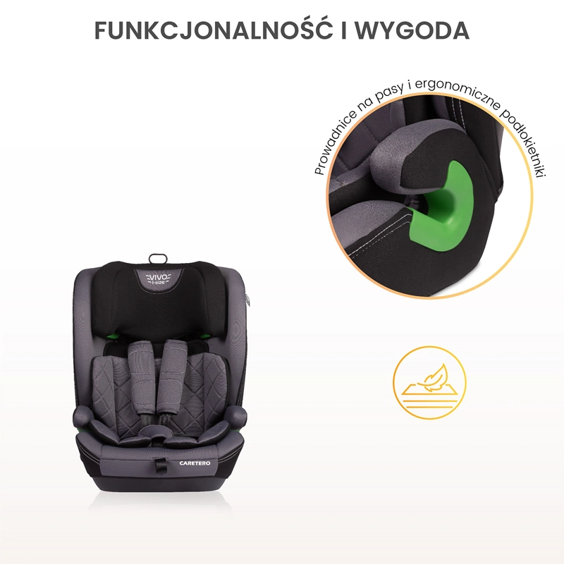 Caretero Vivo i-Size - fotelik z podłokietnikami