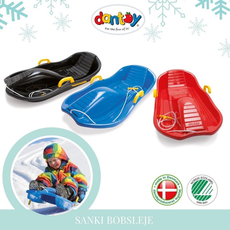 dantoy sanki bobslej z hamulcami 84 cm de luxe