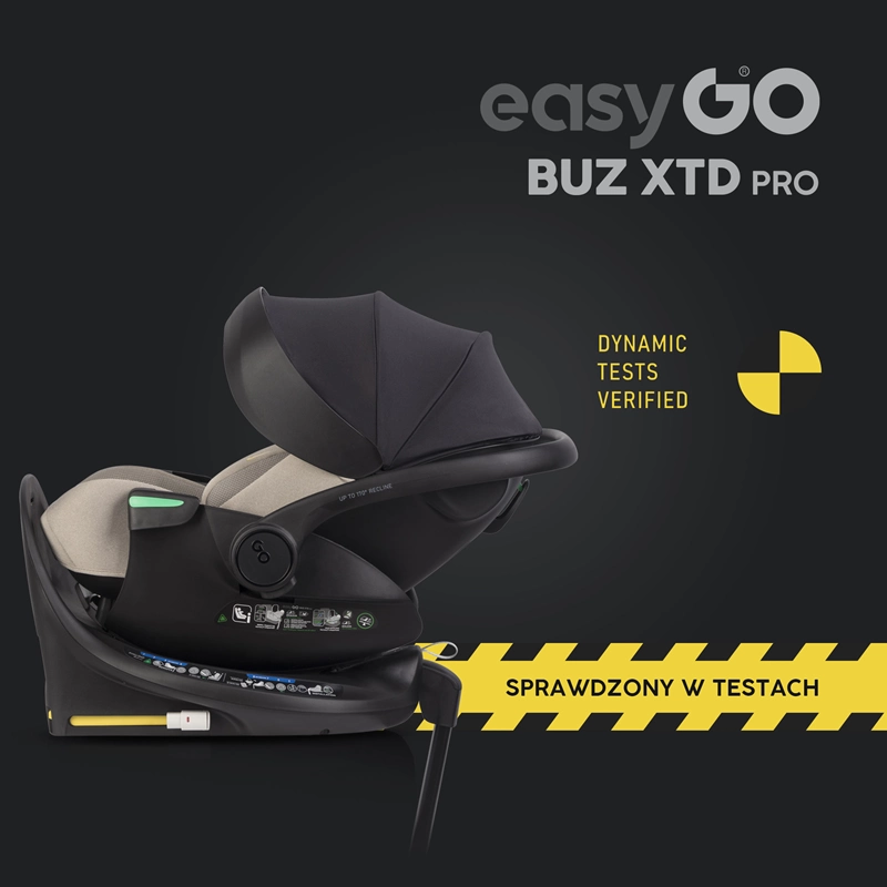 Homologacja ECE R129 I-SIZE fotelika EasyGo BUZ XTD PRO