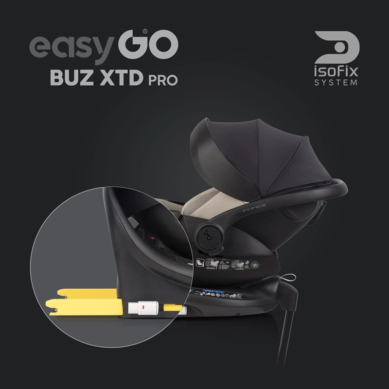 Fotelik EasyGo BUZ XTD PRO w samochodzie