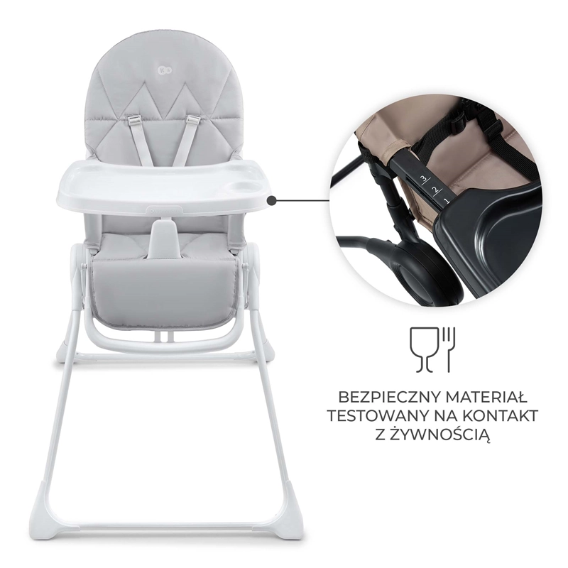 Kinderkraft BINCI – tacka z regulacją i miejscem na kubek