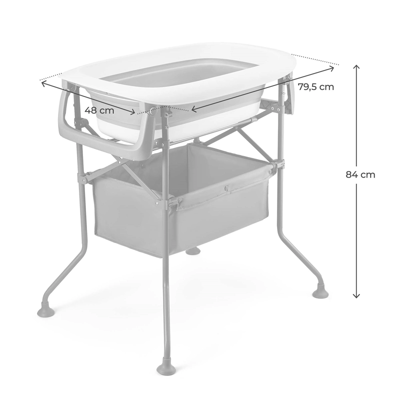 Widok z góry na elementy zestawu Kinderkraft BUBBLY