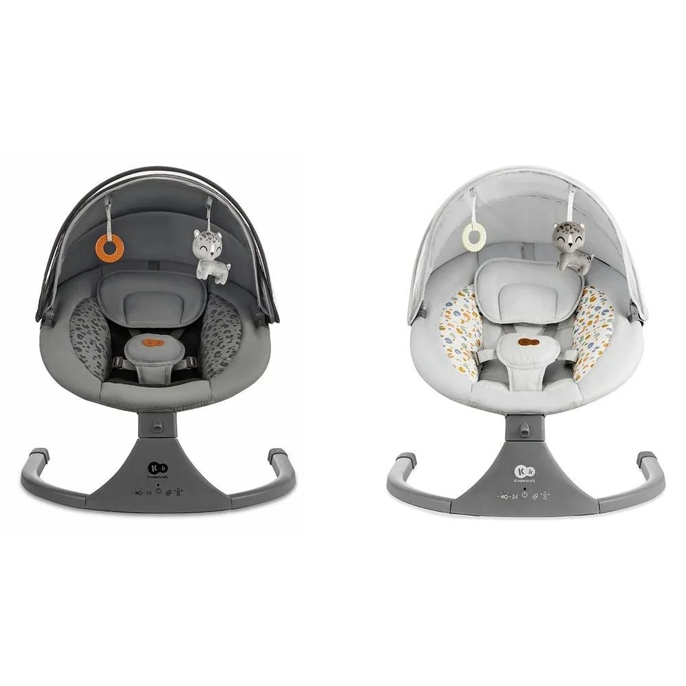 Kinderkraft LUMI 2 nowoczesny design i materiał łatwy do czyszczenia