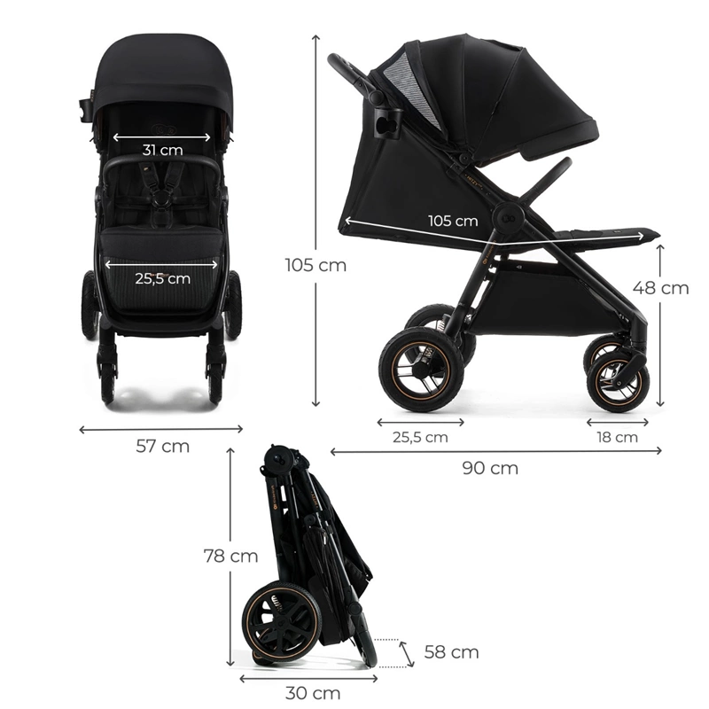 Wymiary i specyfikacja techniczna Kinderkraft MITZY AIR