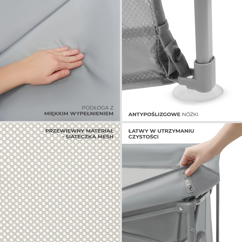 Podłoga z pianką w kojcu ZIKI – komfort zabawy