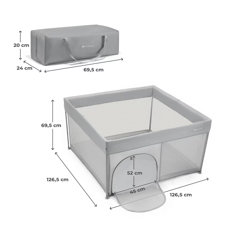 Specyfikacja kojca Kinderkraft ZIKI – wymiary i dane