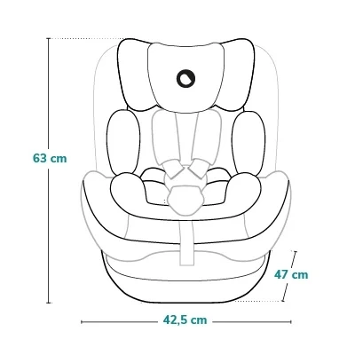 Dane techniczne fotelika Lionelo Harper