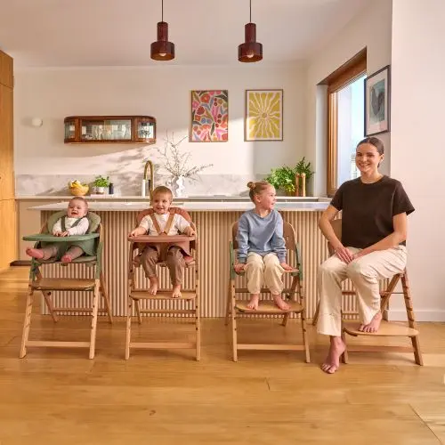 Krzesełko Lionelo Megan z zestawem BabySet i tacką