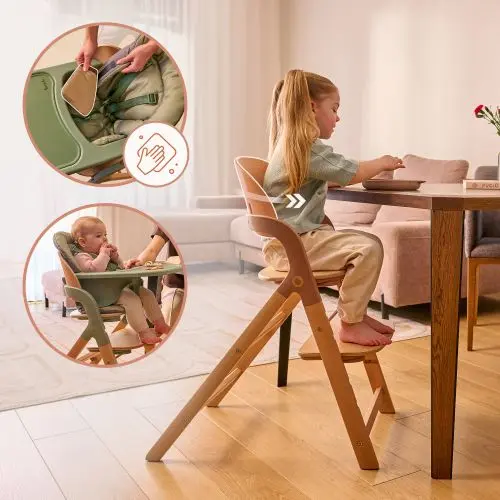 Krzesełko Lionelo Megan przy standardowym stole