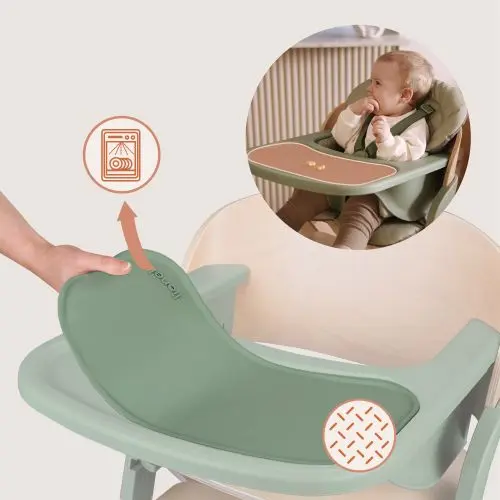 Tacka i silikonowa nakładka w krzesełku Lionelo Megan