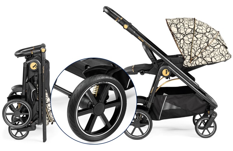 peg-perego veloce wózek 2w1 + plecak