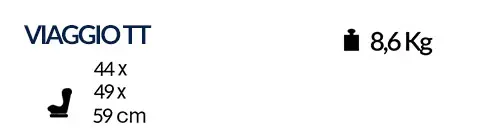 Widok fotelika PegPerego Viaggio TT z boku