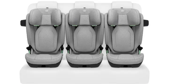 Możliwość montażu trzech fotelików Thule Palm obok siebie