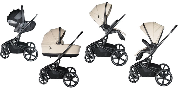 Travel System X-lander Cruiser 2.0 z fotelikiem samochodowym na ramie wózka