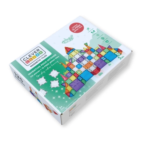 cleverclixx klocki magnetyczne inventive pack intense 110 el. + 15 el. gratis