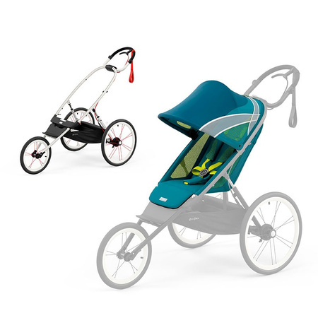 cybex avi wózek do biegania rama + siedzisko + moskitiera gratis