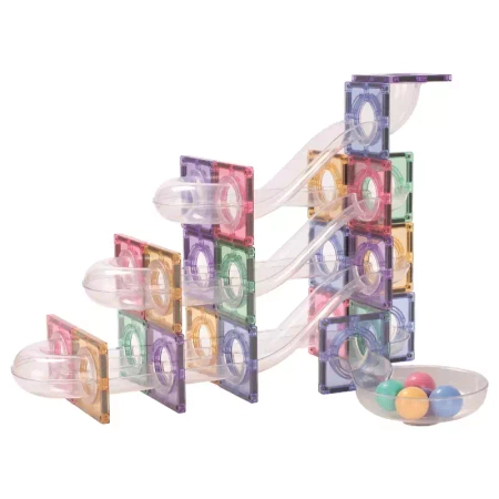 cleverclixx klocki magnetyczne ball run creative pack pastel 70 el.