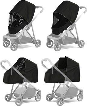 thule shine all weather cover folia przeciwdeszczowa / moskitiera do wózka