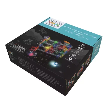cleverclixx klocki magnetyczne ball run dazzling lights pack intense 100 el.