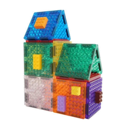 cleverclixx klocki magnetyczne brick tiles pack intense 16 el.