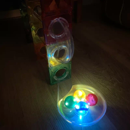 cleverclixx klocki magnetyczne ball run dazzling lights pack intense 100 el.