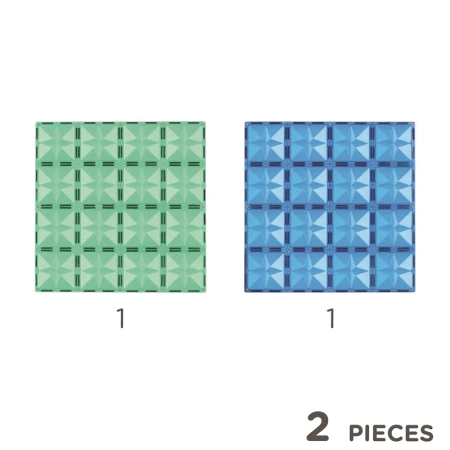 cleverclixx klocki magnetyczne big plates blue green 2 el.