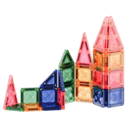cleverclixx klocki magnetyczne mini tiles pack pastel 28 el.