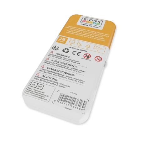 cleverclixx klocki magnetyczne mini tiles pack intense 28 el.