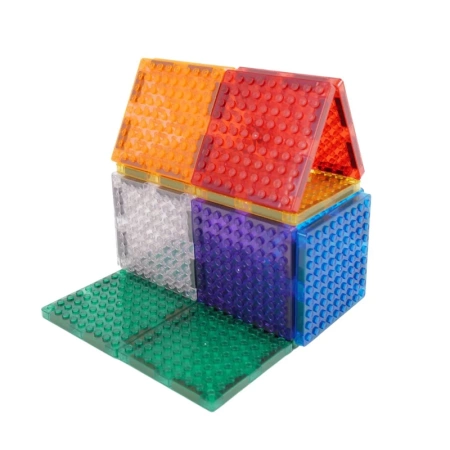 cleverclixx klocki magnetyczne brick tiles pack intense 16 el.