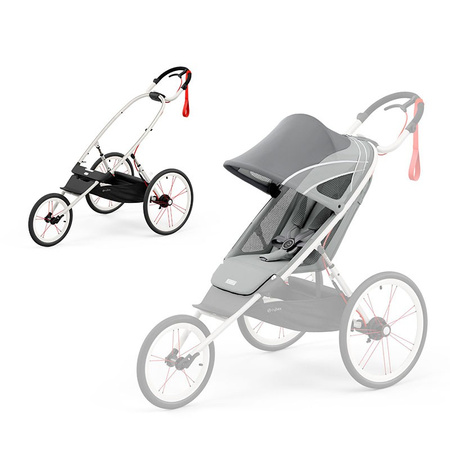 cybex avi wózek do biegania rama + siedzisko + moskitiera gratis