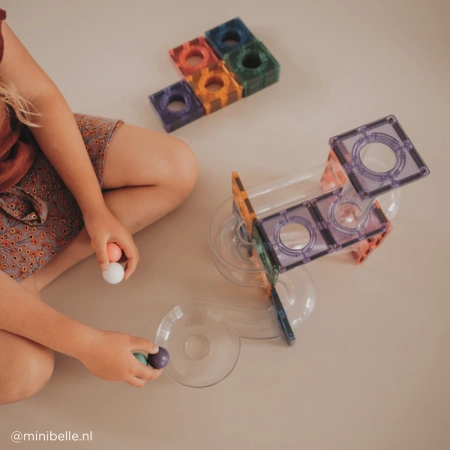 cleverclixx klocki magnetyczne ball run creative pack pastel 70 el.