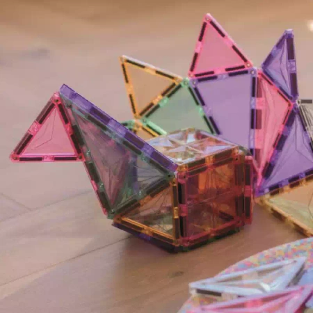 cleverclixx klocki magnetyczne geo pack pastel 45 el.