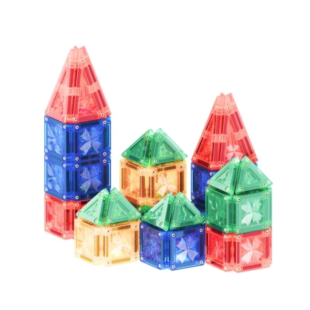cleverclixx klocki magnetyczne mini tiles pack intense 28 el.