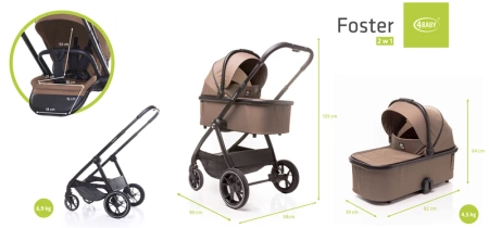 4baby foster wózek 2w1