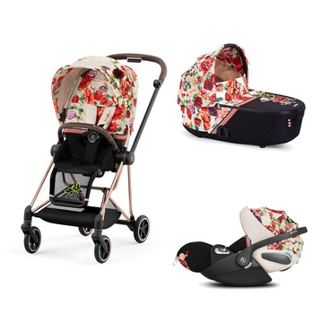 cybex mios 3.0 spring blossom wózek 3w1