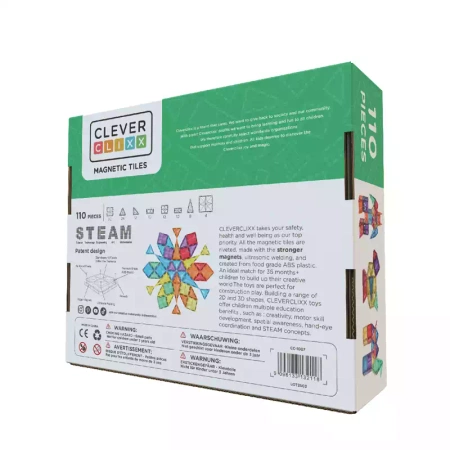 cleverclixx klocki magnetyczne inventive pack intense 110 el.