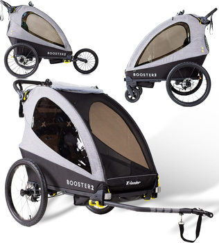 x-lander booster 2 podwójna przyczepka rowerowa 3w1