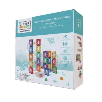 cleverclixx klocki magnetyczne ball run compact pack intense 60 el.