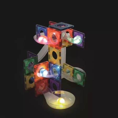 cleverclixx klocki magnetyczne ball run dazzling lights pack intense 100 el.
