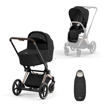 cybex e-priam 3.0 wózek 2w1 + śpiworek platinum gratis