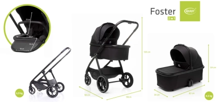 4baby foster wózek 2w1