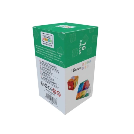 cleverclixx klocki magnetyczne brick tiles pack intense 16 el.