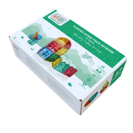 cleverclixx klocki magnetyczne curved dome pack intense 47 el.