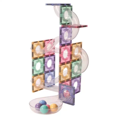 cleverclixx klocki magnetyczne ball run creative pack pastel 70 el.