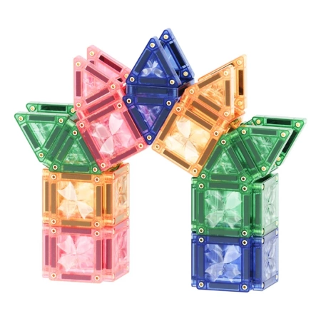 cleverclixx klocki magnetyczne mini tiles pack pastel 28 el.
