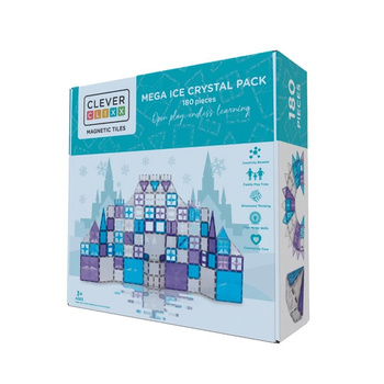 cleverclixx klocki magnetyczne mega ice crystal pack 180 el.